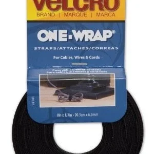 for Velcro Reusable Self-gripping Cable Ties - Tie - Black - 25 Pack (91141_40)